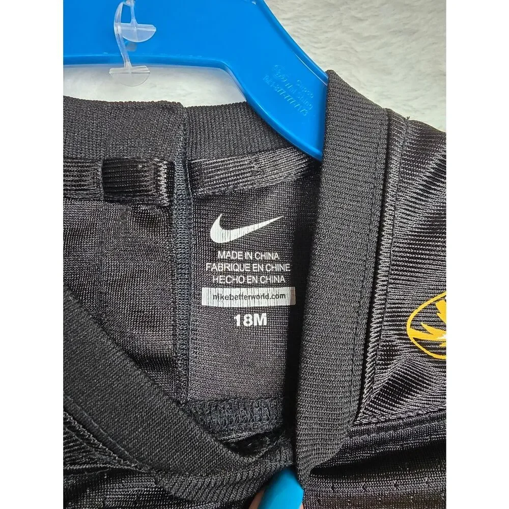 Nike Missouri Tigers Baby Jersey Onesie 18M Black Gold Football NWOT